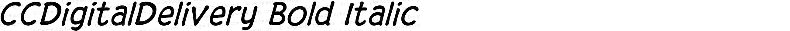 CCDigitalDelivery Bold Italic