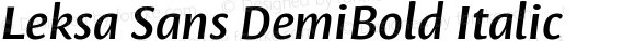 Leksa Sans DemiBold Italic