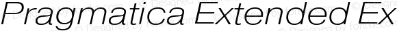 Pragmatica Extended ExtraLight Oblique