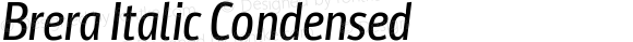 Brera Italic Condensed