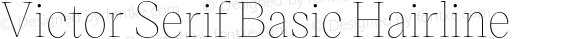 Victor Serif Basic Hairline