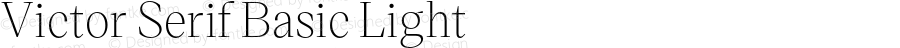 Victor Serif Basic Light