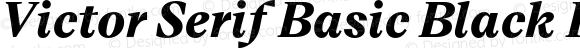 Victor Serif Basic Black Italic