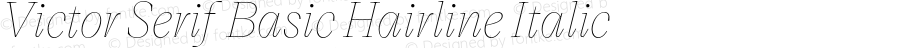 Victor Serif Basic Hairline Italic