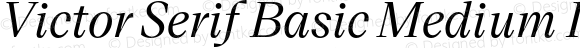 Victor Serif Basic Medium Italic