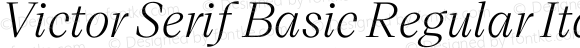 Victor Serif Basic Regular Italic