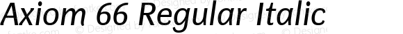 Axiom 66 Regular Italic