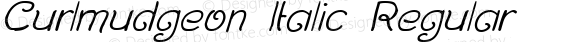 Curlmudgeon Italic Regular