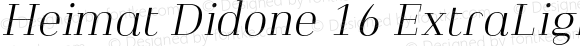 Heimat Didone 16 ExtraLight Italic