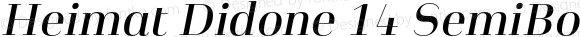 Heimat Didone 14 SemiBold Italic