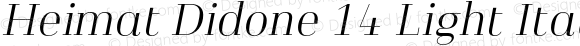 Heimat Didone 14 Light Italic