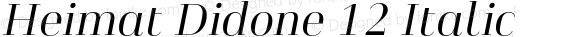 Heimat Didone 12 Italic