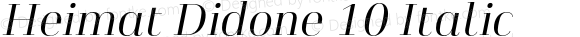 Heimat Didone 10 Italic