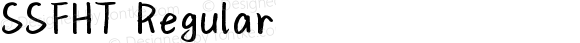 SSFHT Regular Version 1.00;September 23, 2021;FontCreator 11.5.0.2422 32-bit