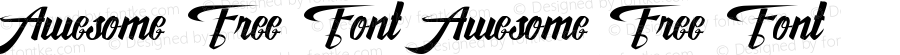 Awesome Free Font Awesome Free Font