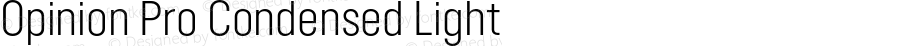 Opinion Pro Condensed Light