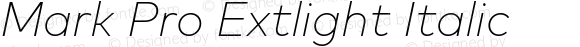 Mark Pro Extlight Italic