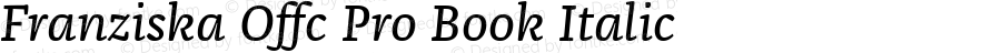 Franziska Offc Pro Book Italic