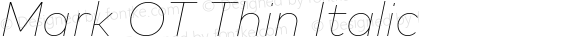 Mark OT Thin Italic