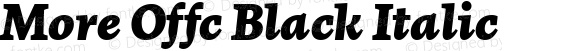 More Offc Black Italic