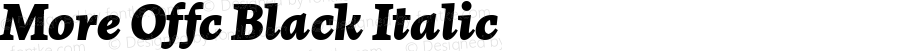 More Offc Black Italic