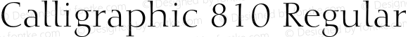 Calligraphic 810 Regular 2.0-1.0
