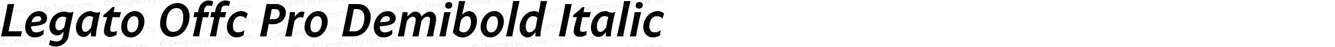 Legato Offc Pro Demibold Italic