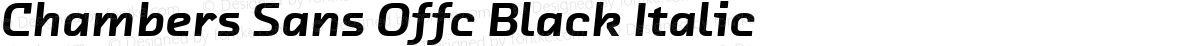 Chambers Sans Offc Black Italic