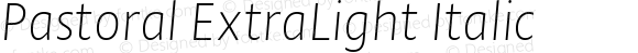 Pastoral ExtraLight Italic