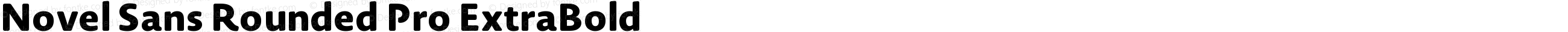 Novel Sans Rounded Pro ExtraBold