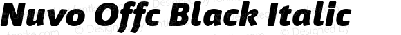 Nuvo Offc Black Italic