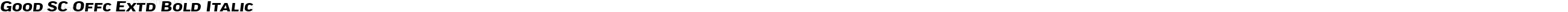 Good SC Offc Extd Bold Italic