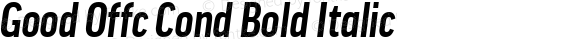 Good Offc Cond Bold Italic Version 7.504; 2010; Build 1022