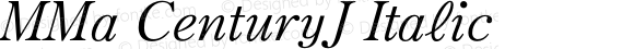 MMa CenturyJ Italic