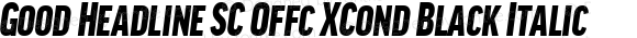 Good Headline SC Offc XCond Black Italic