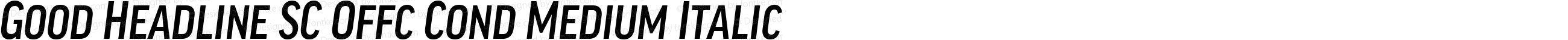 Good Head SC Offc Cond Medium Italic