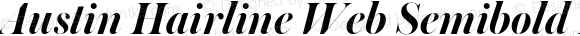 Austin Hairline Web Semibold Italic