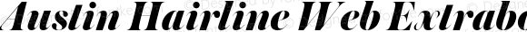 Austin Hairline Web Extrabold Italic