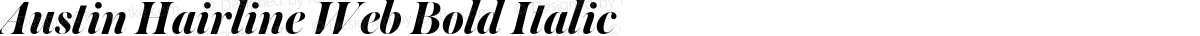 Austin Hairline Web Bold Italic