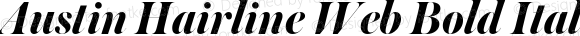 Austin Hairline Web Bold Italic