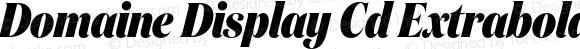 Domaine Display Cd Extrabold Italic