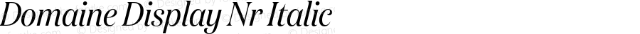 Domaine Display Nr Italic