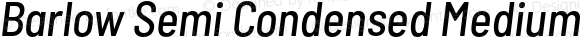 Barlow Semi Condensed Medium Italic