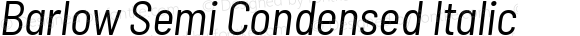 Barlow Semi Condensed Italic