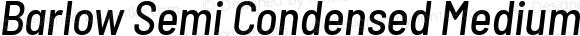 Barlow Semi Condensed Medium Italic