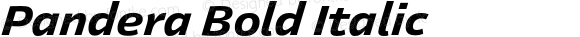 Pandera Bold Italic