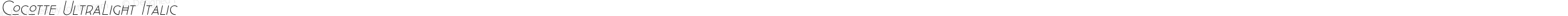 Cocotte UltraLight Italic