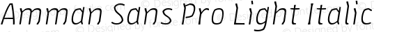 Amman Sans Pro Light Italic Version 7.504; 2010; Build 1009