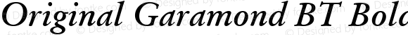 Original Garamond Bold Italic BT