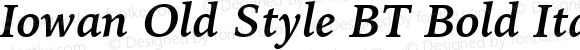 Bitstream Iowan Old Style Bold Italic BT